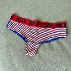 Vintage Victoria’s Secret Pink Stars & Stripes Extra Low Rise Cheekster Panty